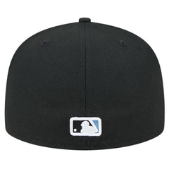 Tampa Bay Rays New Era Checkered Undervisor 59FIFTY Fitted Hat - Black - New Era Discount