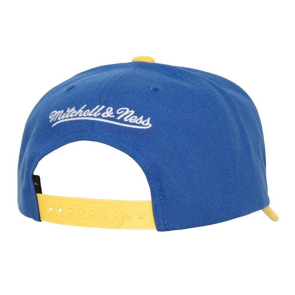 Golden State Warriors Corduroy Pro Crown Adjustable Hat for sale Royal | Mitchell & Ness Lifestyle