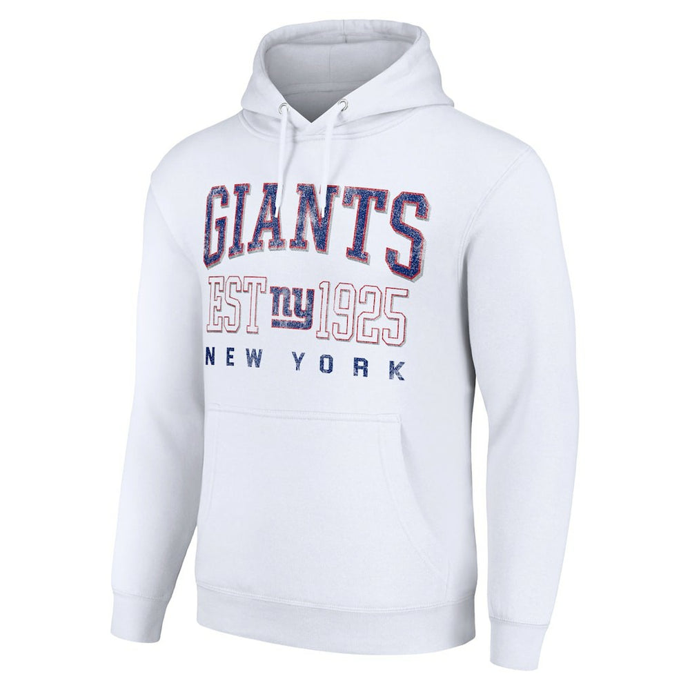 New York Giants Starter Unisex Throwback Logo Pullover Hoodie White