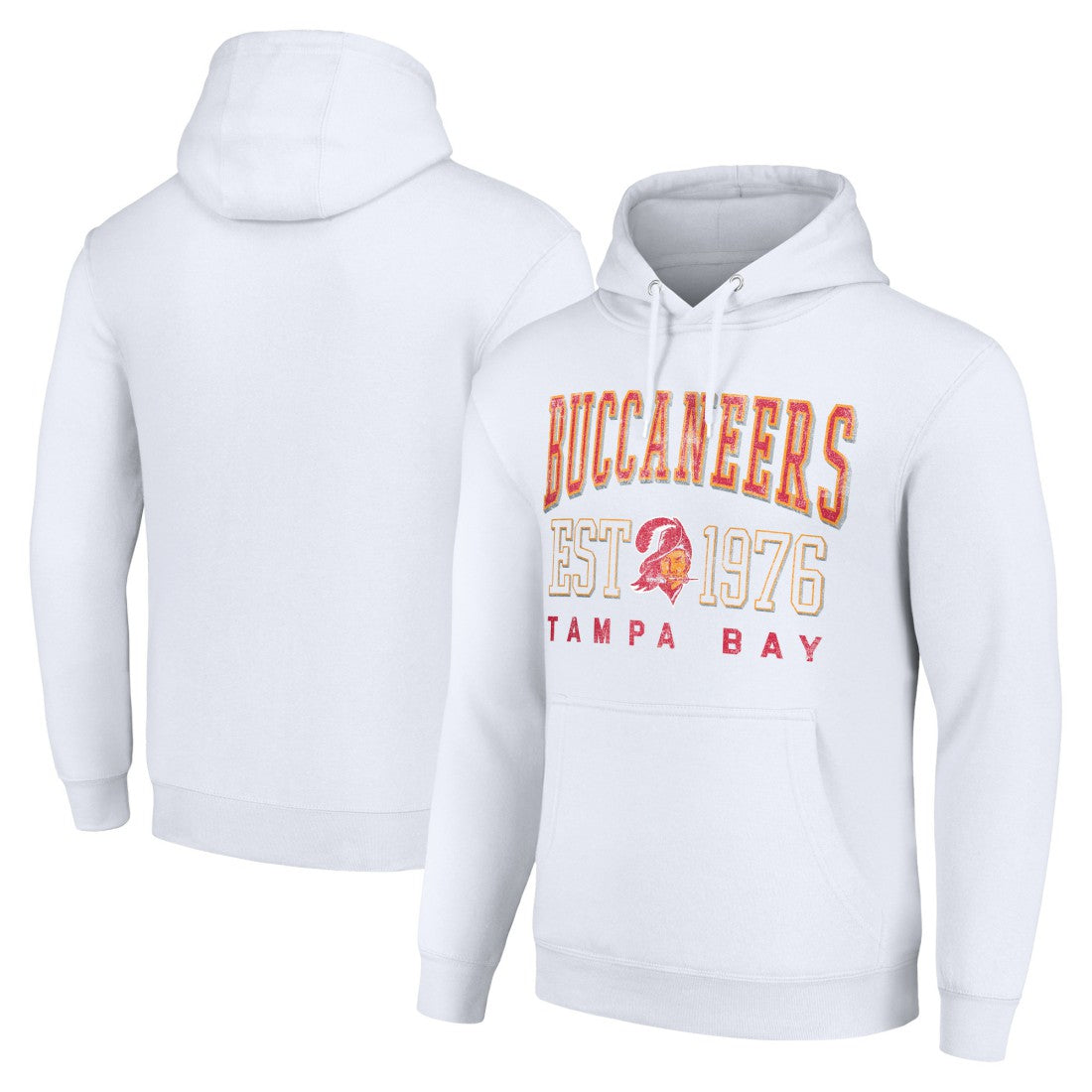 Tampa Bay Buccaneers Starter Unisex Throwback Logo Pullover Hoodie White