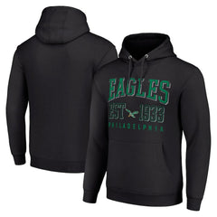 Philadelphia Eagles Starter Unisex Throwback Logo Pullover Hoodie Black