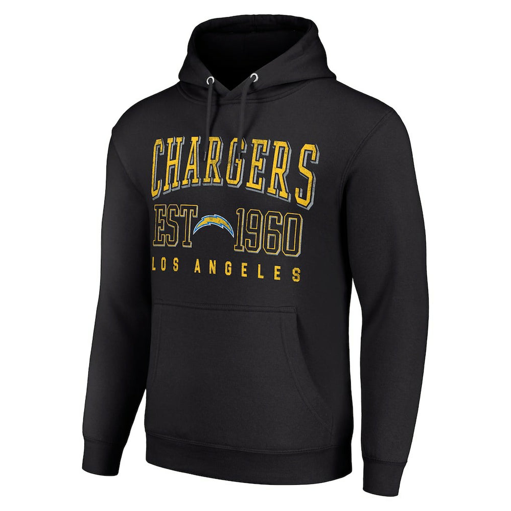 Los Angeles Chargers Starter Unisex Throwback Logo Pullover Hoodie Black