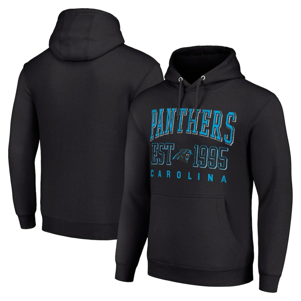 Carolina Panthers Starter Unisex Throwback Logo Pullover Hoodie Black
