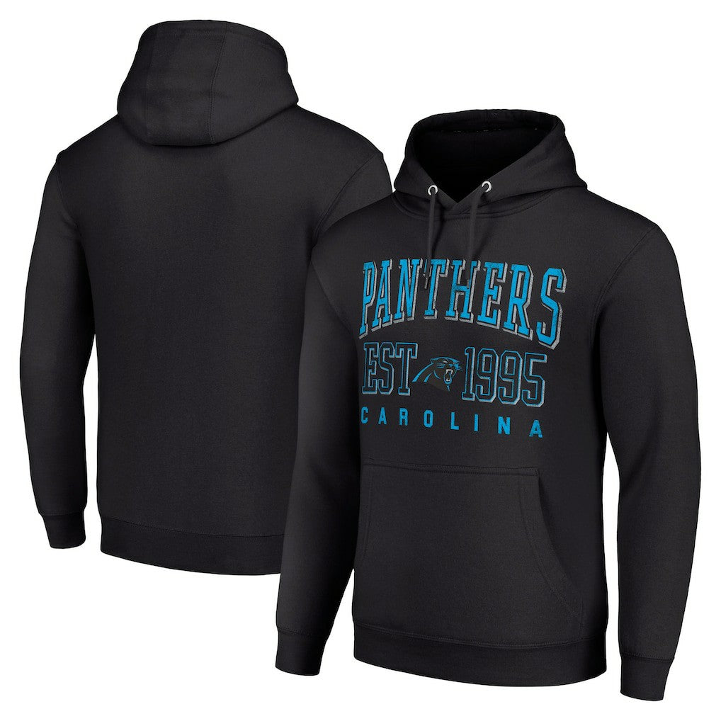 Carolina Panthers Starter Unisex Throwback Logo Pullover Hoodie Black