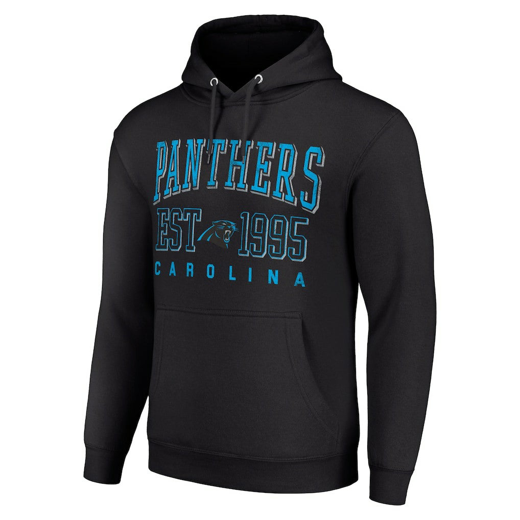 Carolina Panthers Starter Unisex Throwback Logo Pullover Hoodie Black