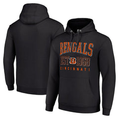 Cincinnati Bengals Starter Unisex Throwback Logo Pullover Hoodie Black