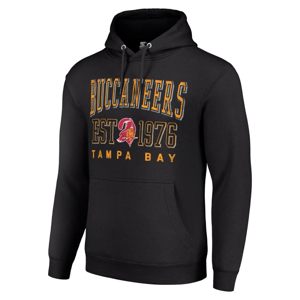 Tampa Bay Buccaneers Starter Unisex Throwback Logo Pullover Hoodie Black