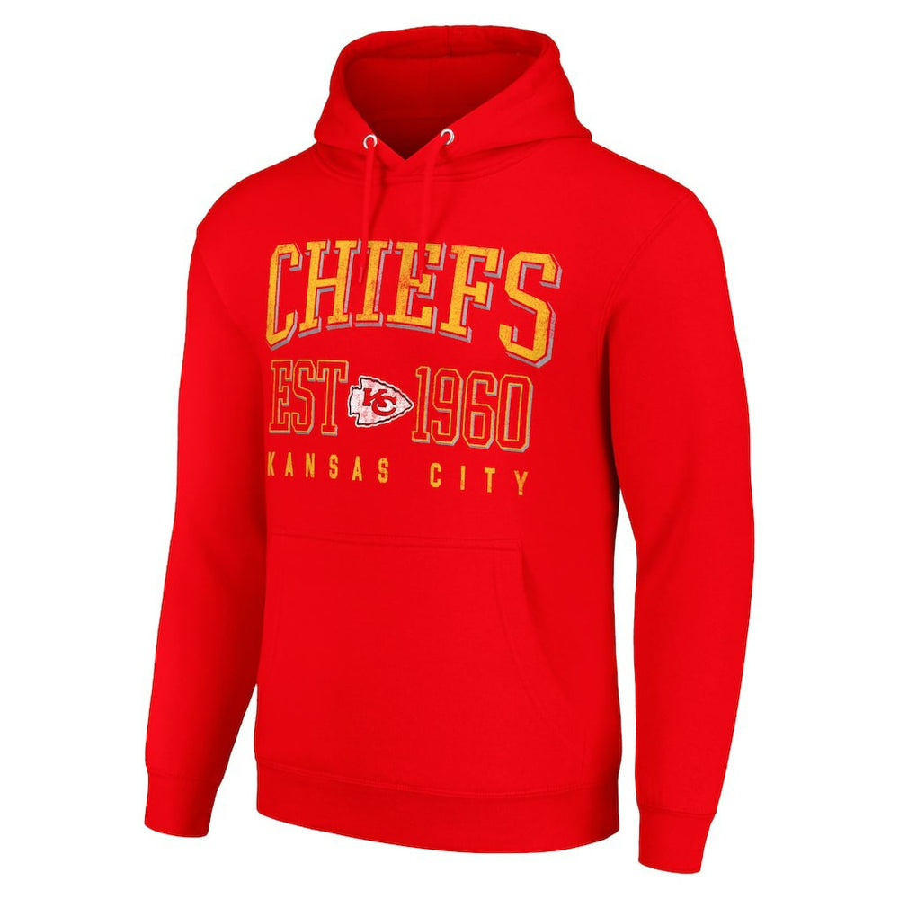 Kansas City Chiefs Starter Unisex Throwback Logo Pullover Hoodie Red
