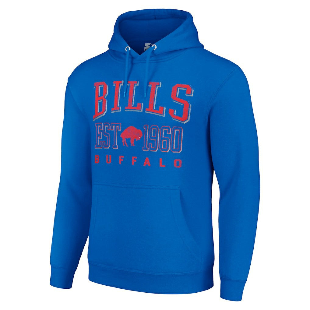 Buffalo Bills Starter Unisex Throwback Logo Pullover Hoodie Royal