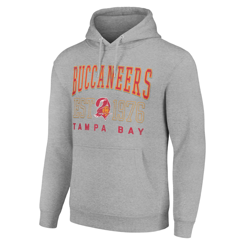 Tampa Bay Buccaneers Starter Unisex Throwback Logo Pullover Hoodie Heather Gray