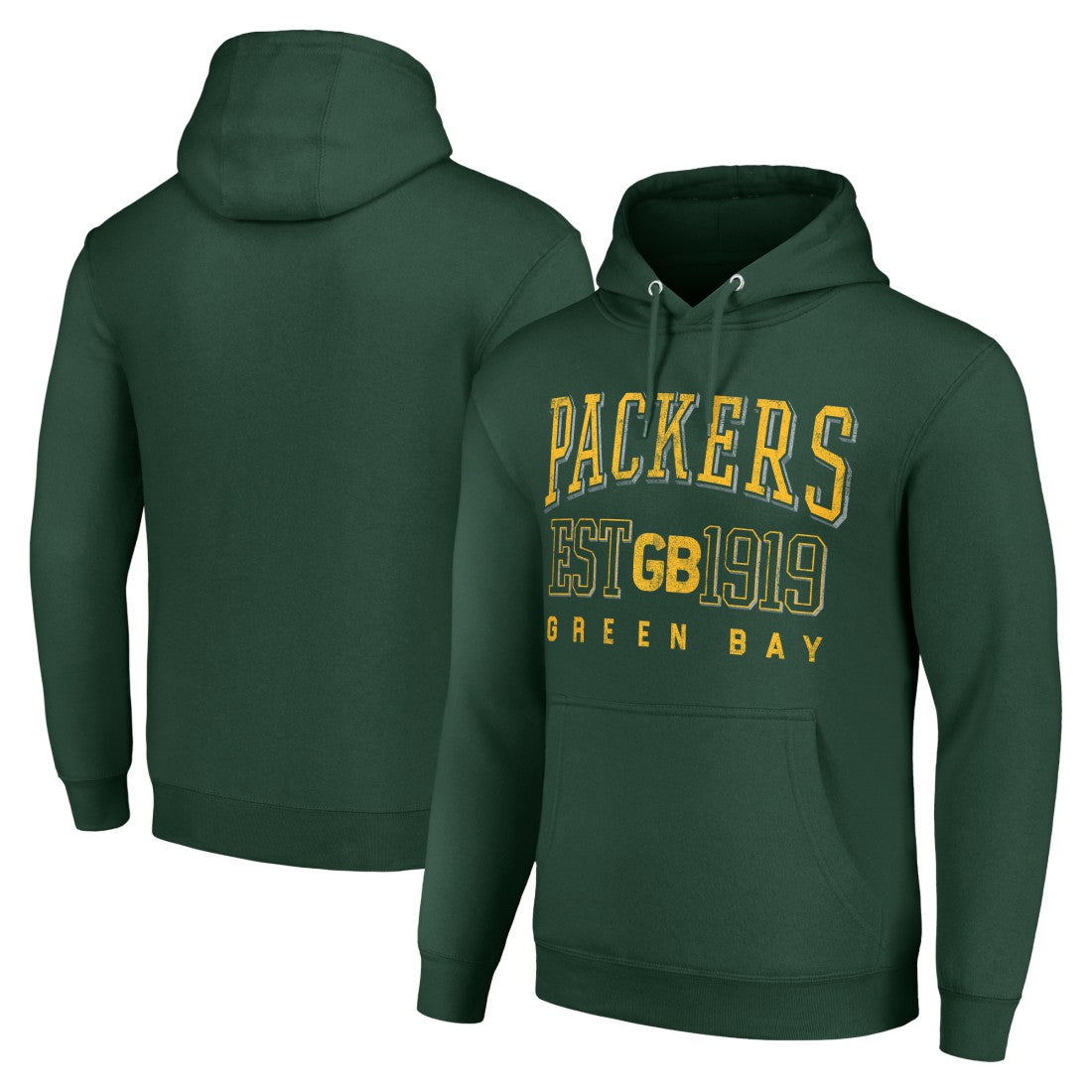 Green Bay Packers Starter Unisex Throwback Logo Pullover Hoodie Green