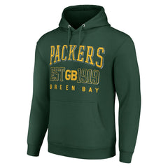 Green Bay Packers Starter Unisex Throwback Logo Pullover Hoodie Green