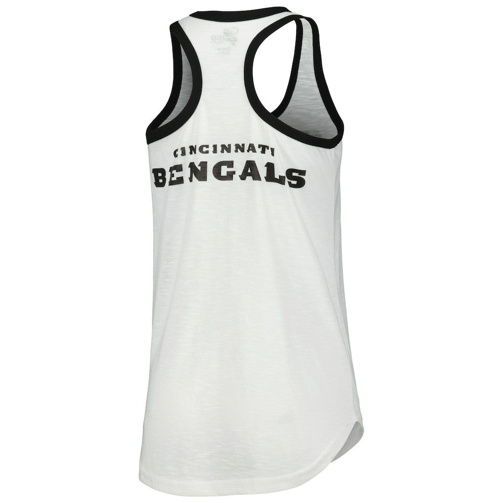Cincinnati Bengals G-III 4Her by Carl Banks Women's Tater Racerback Tank Top White