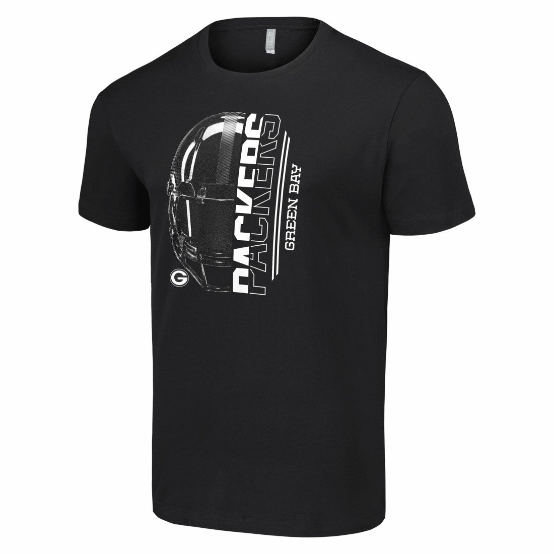 Green Bay Packers Starter Half Helmet Logo T-Shirt Black