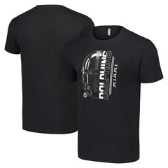 Miami Dolphins Starter Half Helmet Logo T-Shirt Black