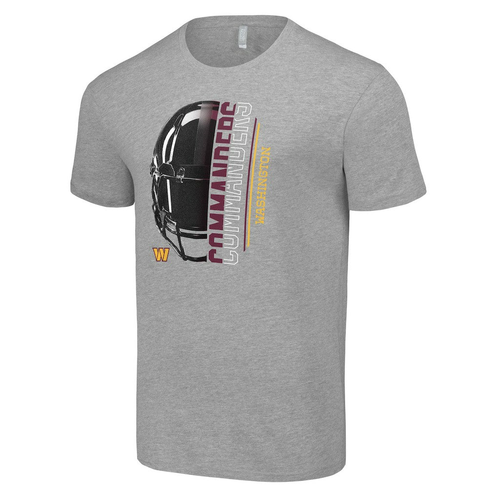 Washington Commanders Starter Half Helmet Logo T-Shirt Heather Gray