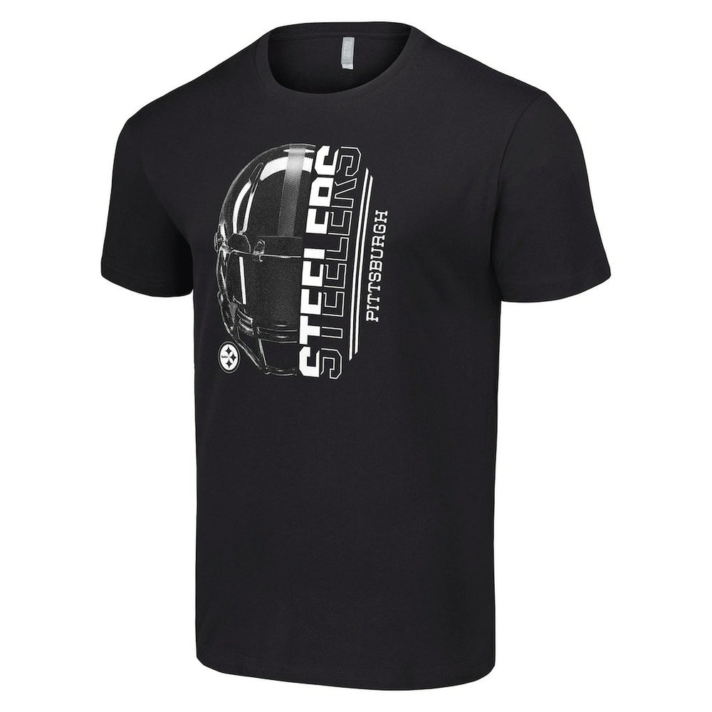 Pittsburgh Steelers Starter Half Helmet Logo T-Shirt Black