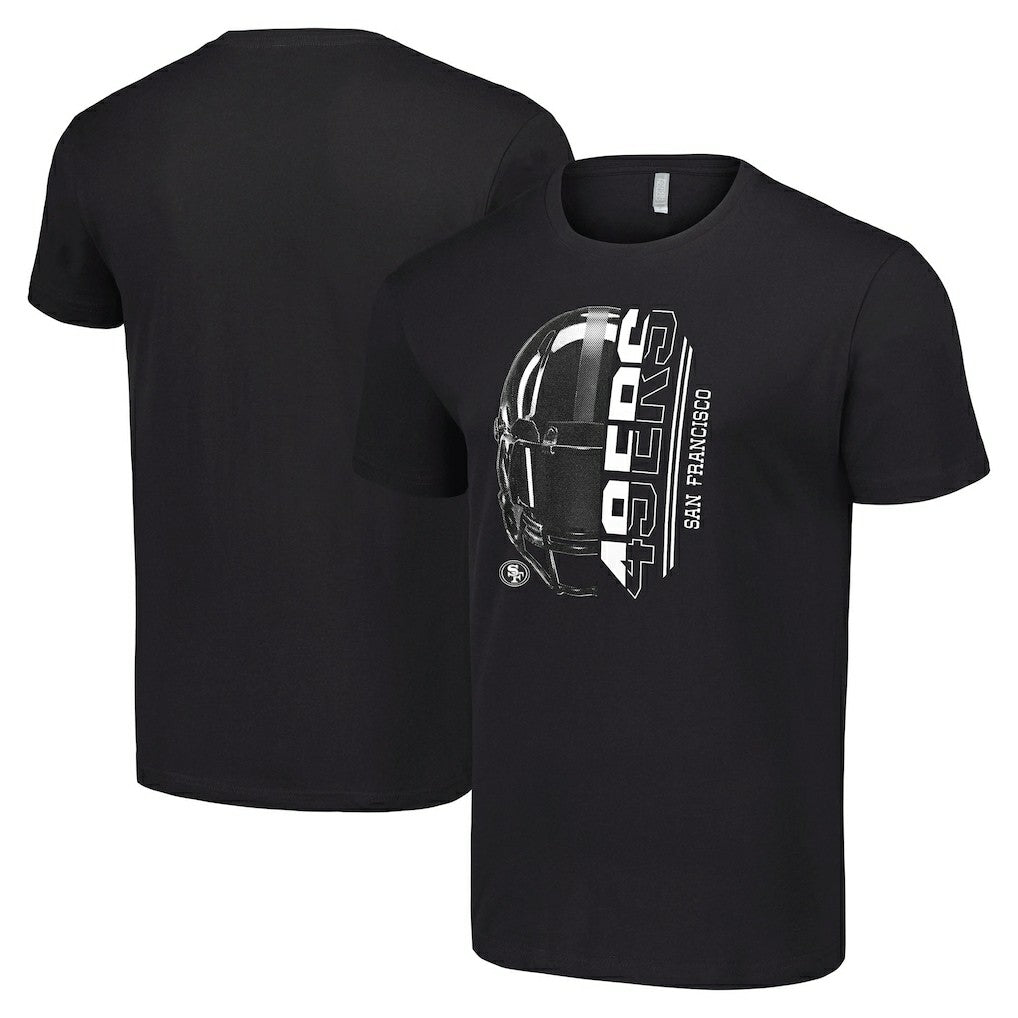 San Francisco 49ers Starter Half Helmet Logo T-Shirt Black
