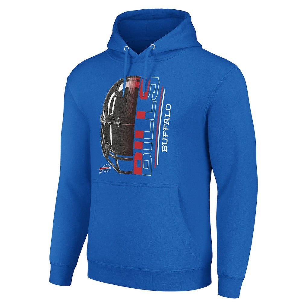 Buffalo Bills Starter Unisex Half Helmet Logo Pullover Hoodie Royal