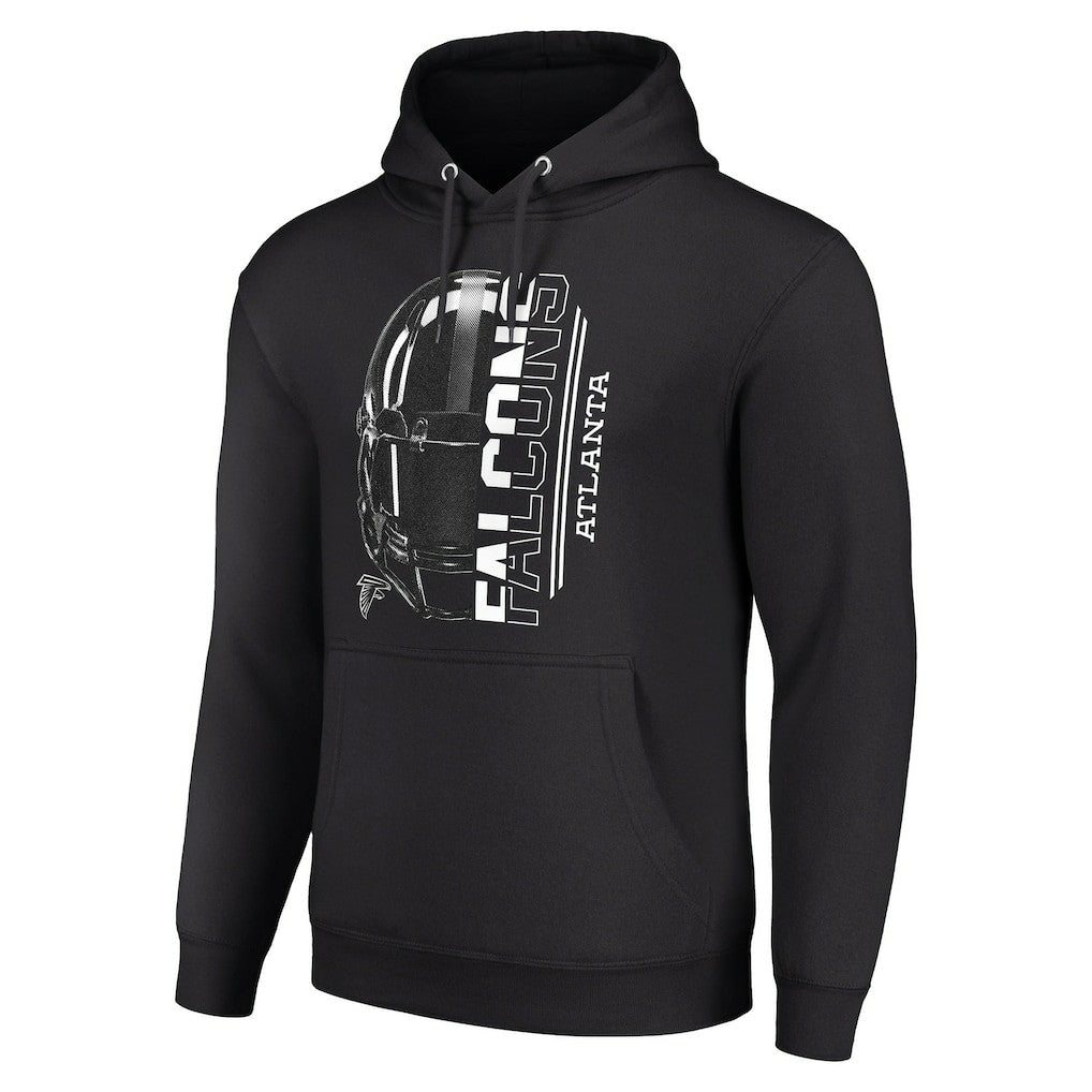 Atlanta Falcons Starter Unisex Half Helmet Logo Pullover Hoodie Black