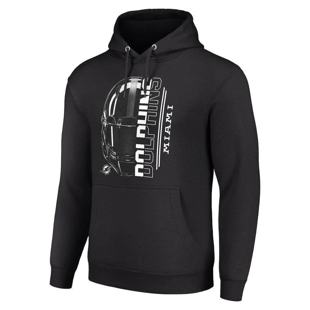Miami Dolphins Starter Unisex Half Helmet Logo Pullover Hoodie Black