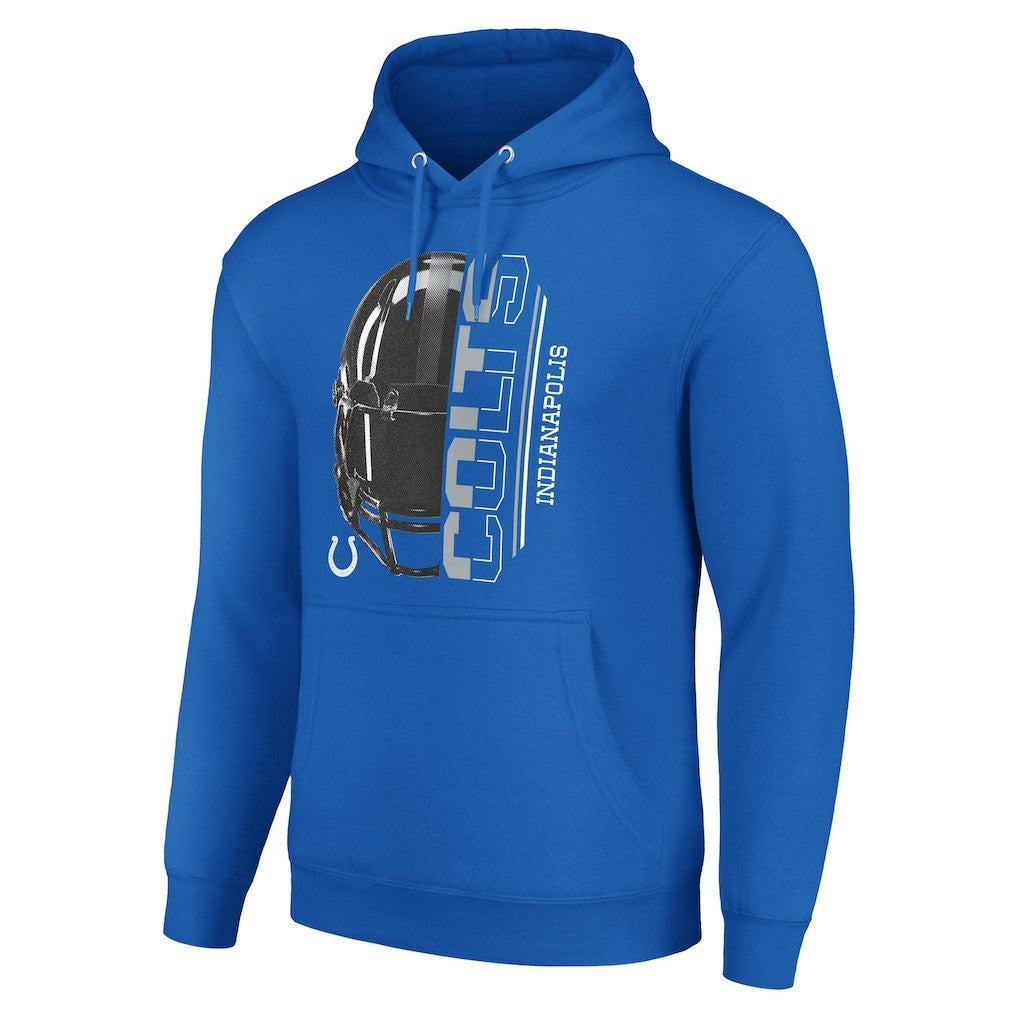Indianapolis Colts Starter Unisex Half Helmet Logo Pullover Hoodie Royal