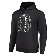 New Orleans Saints Starter Unisex Half Helmet Logo Pullover Hoodie Black