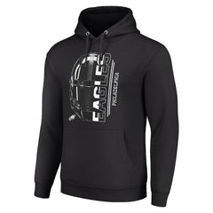 Philadelphia Eagles Starter Unisex Half Helmet Logo Pullover Hoodie Black