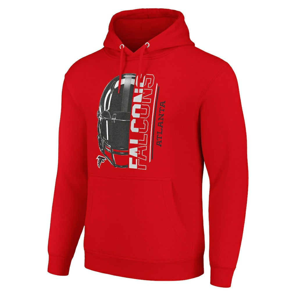 Atlanta Falcons Starter Unisex Half Helmet Logo Pullover Hoodie Red