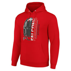 Atlanta Falcons Starter Unisex Half Helmet Logo Pullover Hoodie Red
