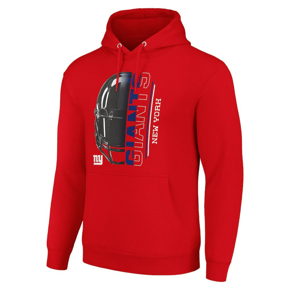 New York Giants Starter Unisex Half Helmet Logo Pullover Hoodie Red
