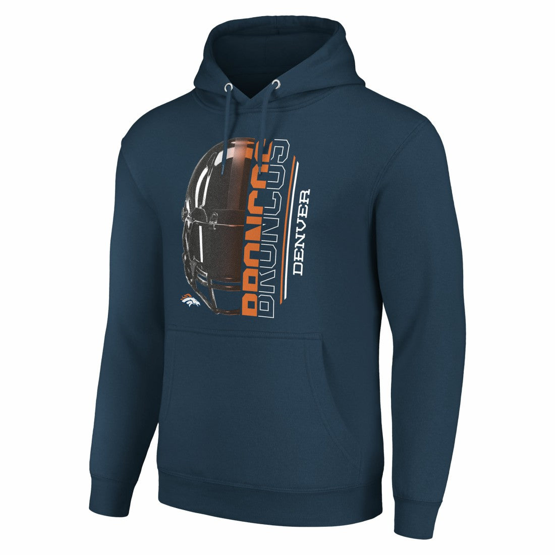 Denver Broncos Starter Unisex Half Helmet Logo Pullover Hoodie Navy