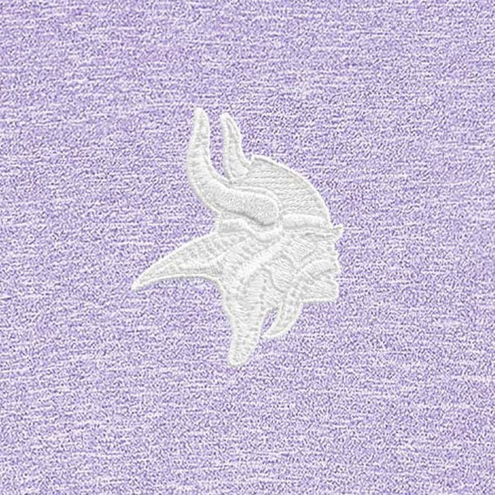 Minnesota Vikings Antigua Hunk Quarter-Zip Pullover Top Lavender