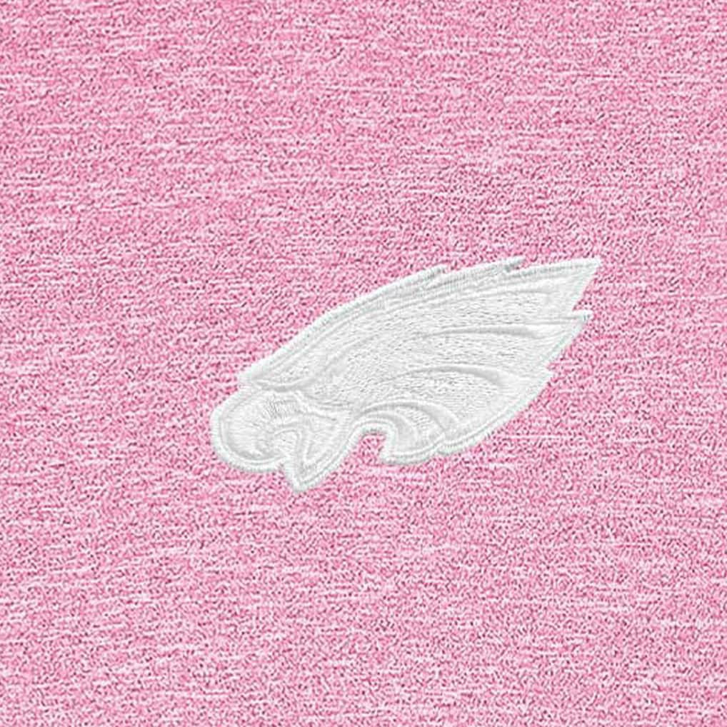 Philadelphia Eagles Antigua Hunk Quarter-Zip Pullover Top Pink