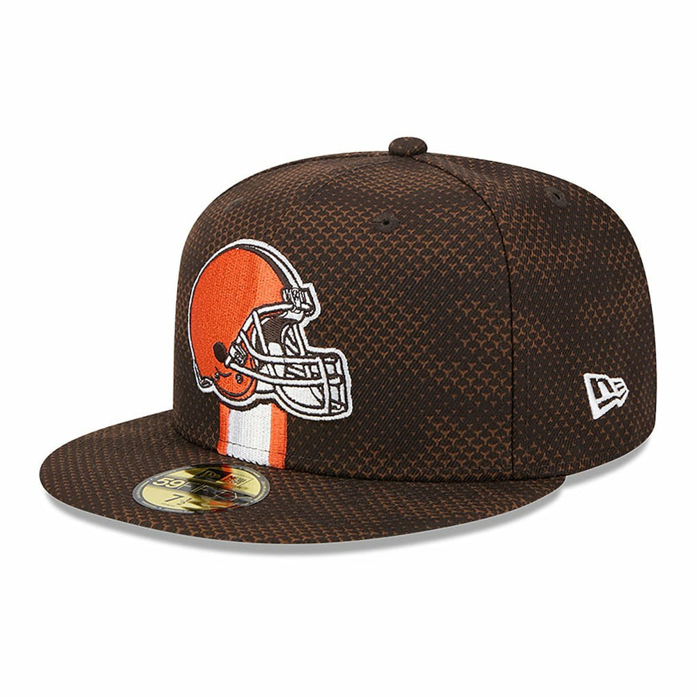 Cleveland Browns New Era 2024 Sideline 59FIFTY Fitted Hat Brown