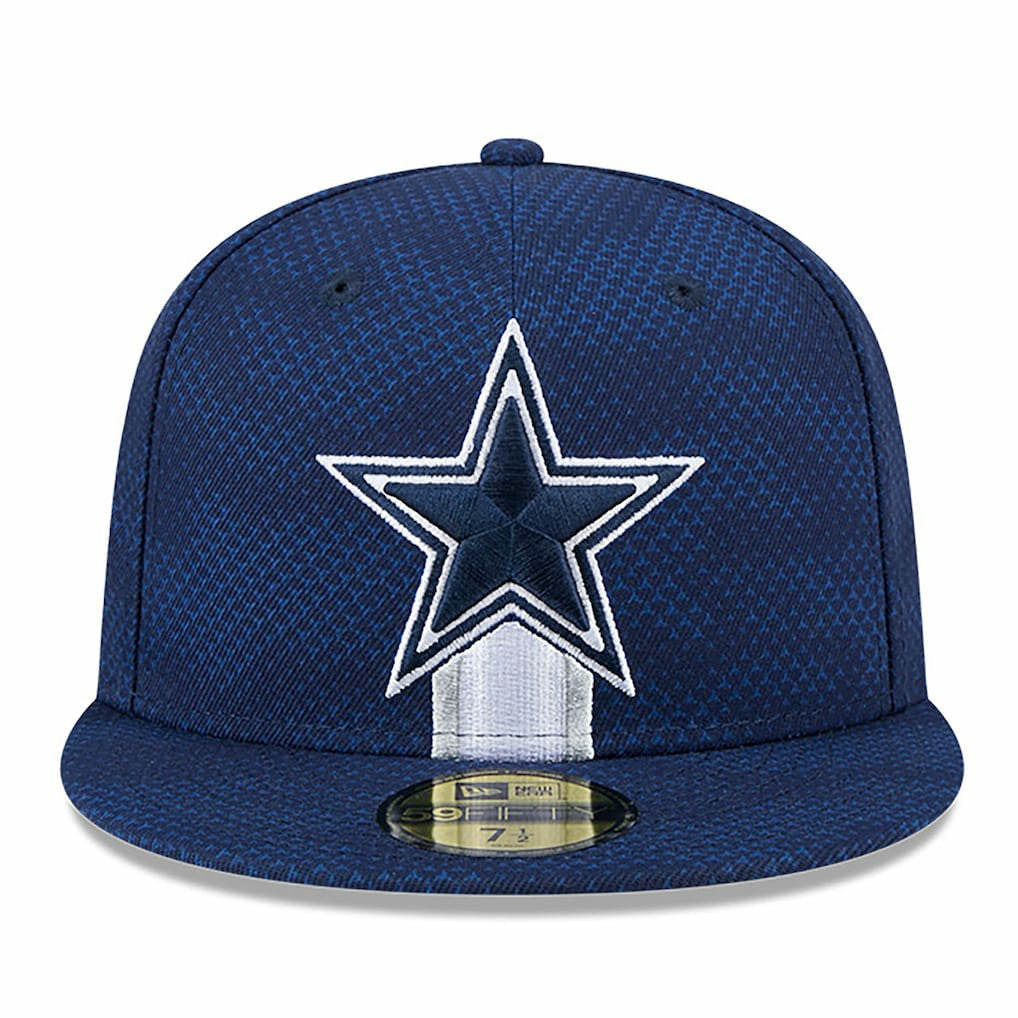 Dallas Cowboys New Era 2024 Sideline 59FIFTY Fitted Hat Navy