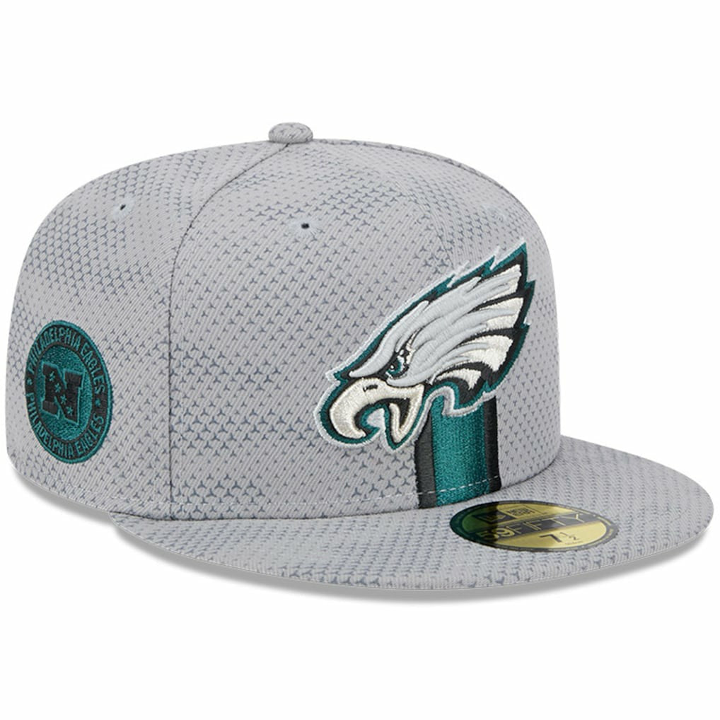 Philadelphia Eagles New Era 2024 Sideline 59FIFTY Fitted Hat Gray