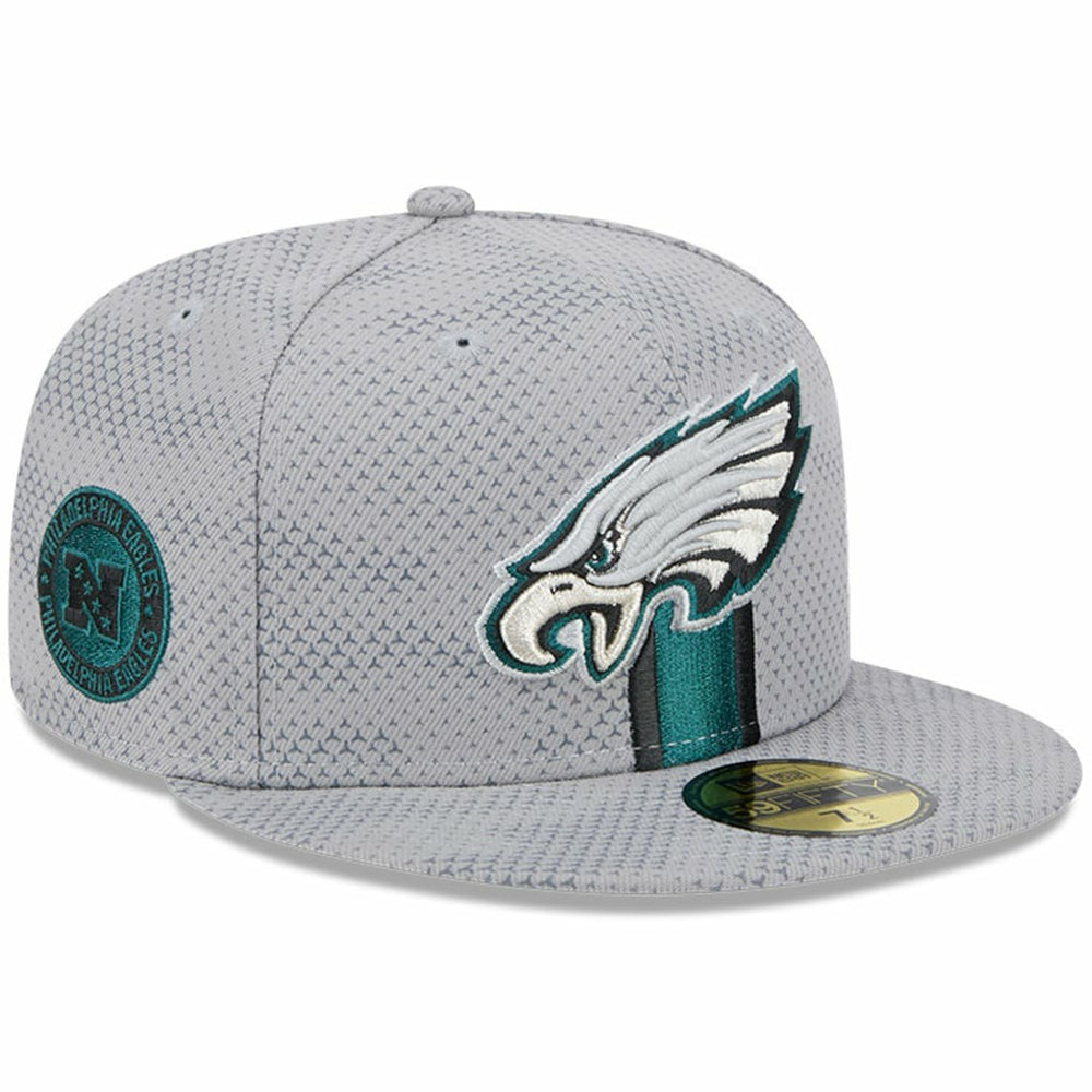 Philadelphia Eagles New Era 2024 Sideline 59FIFTY Fitted Hat Gray