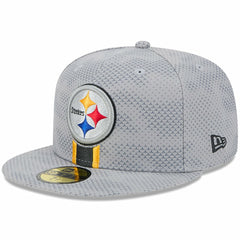 Pittsburgh Steelers New Era 2024 Sideline 59FIFTY Fitted Hat Gray