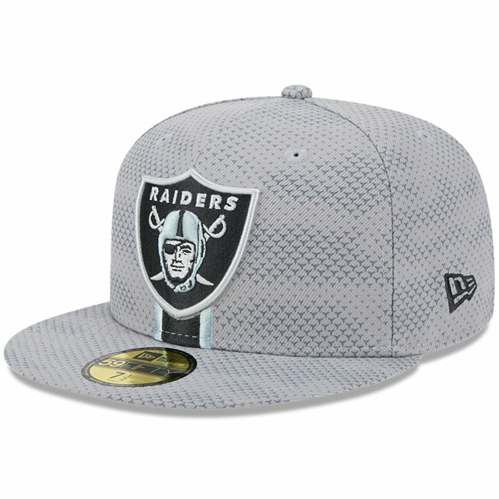 Las Vegas Raiders New Era 2024 Sideline 59FIFTY Fitted Hat Gray