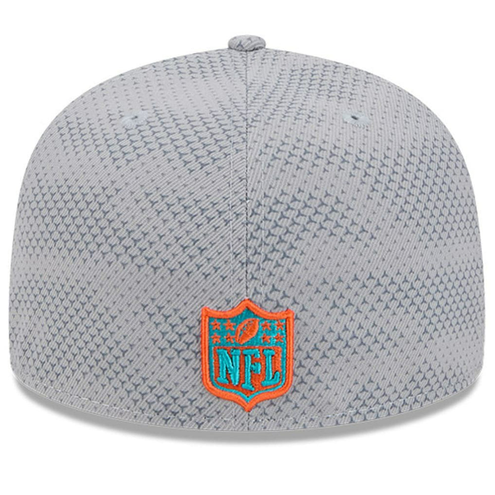 Miami Dolphins New Era 2024 Sideline 59FIFTY Fitted Hat Gray