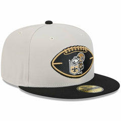 New Orleans Saints New Era 2024 Sideline Historic 59FIFTY Fitted Hat Stone/Black