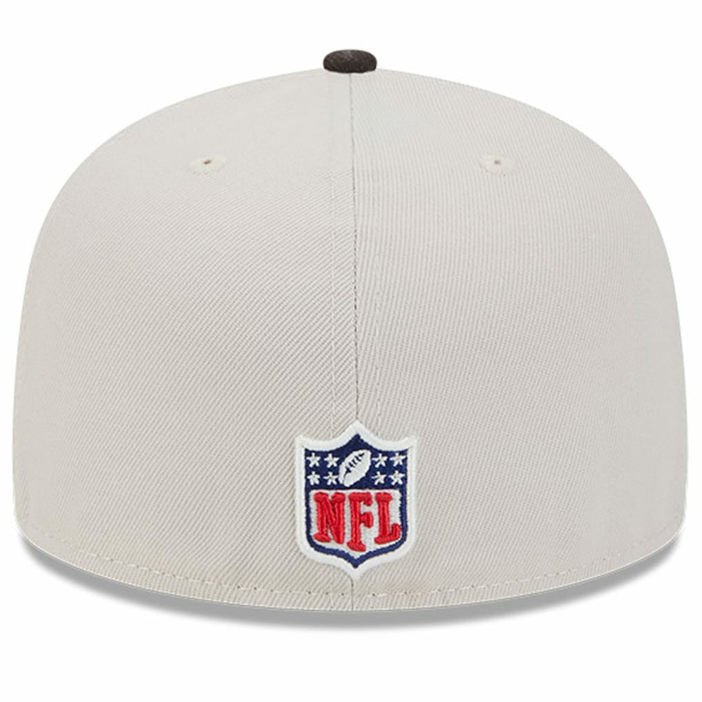 Cleveland Browns New Era 2024 Sideline Historic 59FIFTY Fitted Hat Stone/Brown
