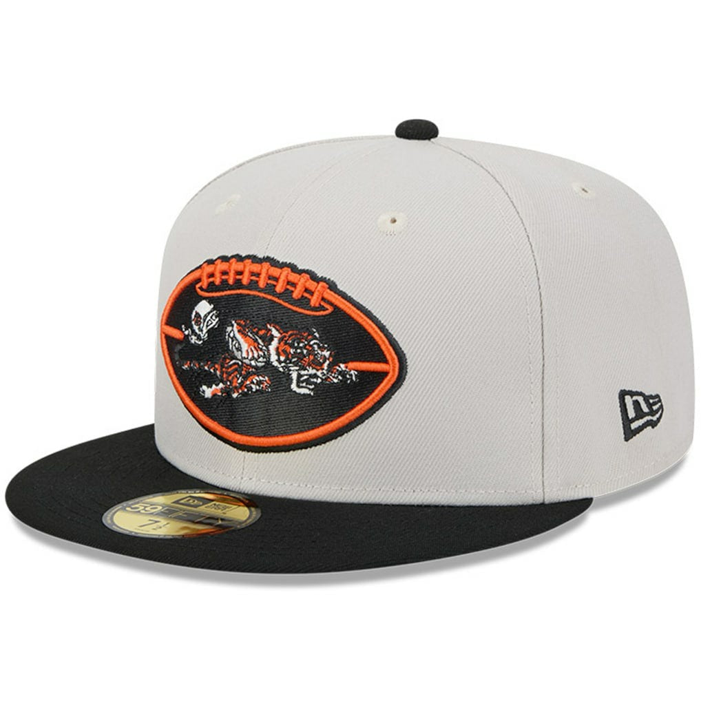 Cincinnati Bengals New Era 2024 Sideline Historic 59FIFTY Fitted Hat Stone/Black