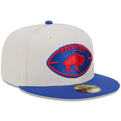 Buffalo Bills New Era 2024 Sideline Historic 59FIFTY Fitted Hat Stone/Royal