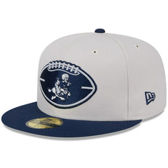Dallas Cowboys New Era 2024 Sideline Historic 59FIFTY Fitted Hat Stone/Navy