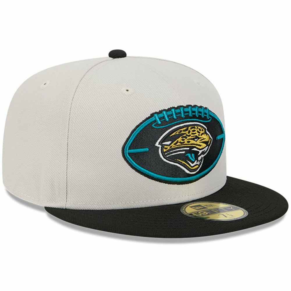 Jacksonville Jaguars New Era 2024 Sideline Historic 59FIFTY Fitted Hat Stone/Black