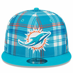 Miami Dolphins New Era 2024 Sideline Statement 9FIFTY Snapback Hat Aqua