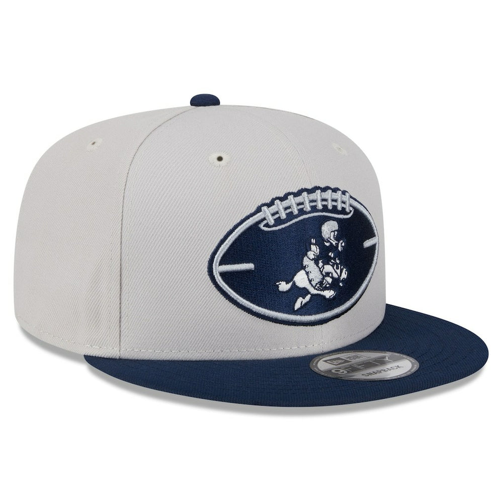 Dallas Cowboys New Era 2024 Sideline Historic 9FIFTY Snapback Hat Stone/Navy