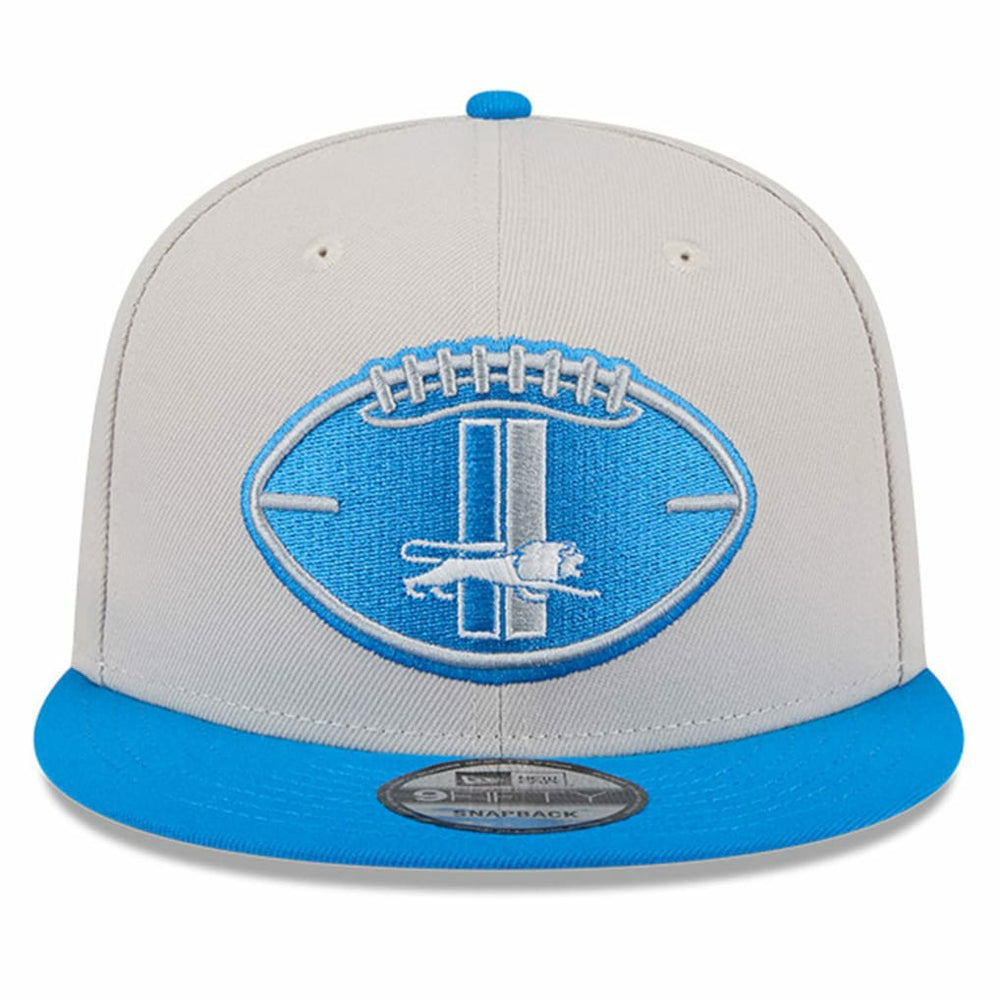 Detroit Lions New Era 2024 Sideline Historic 9FIFTY Snapback Hat Stone/Blue